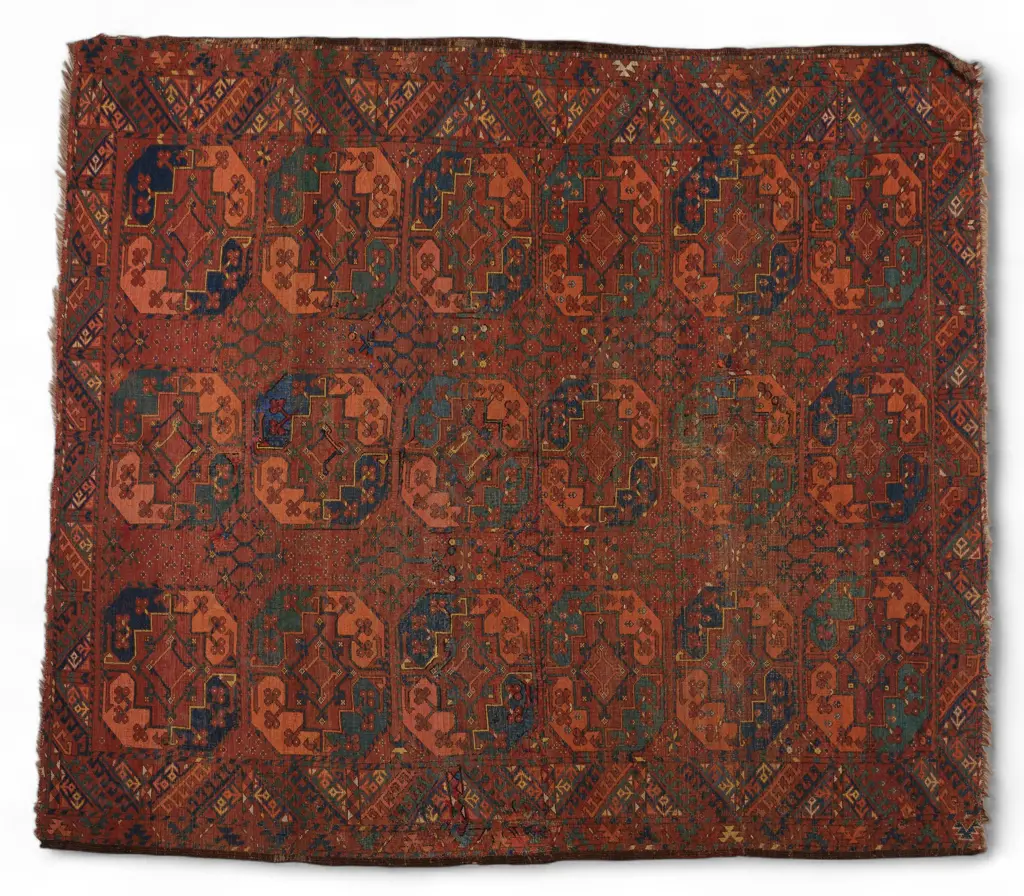 Tekke Turkmen wool pile main carpet, Image 1++